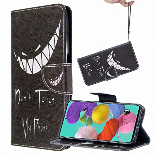 Yiizy Handyhüllen für LG K61, Grinsen Ledertasche Flip Hülle Wallet Stylish mit Standfunktion Magnetisch PU Tasche Schutzhülle passt für LG K61 Smartphone von Yiizy