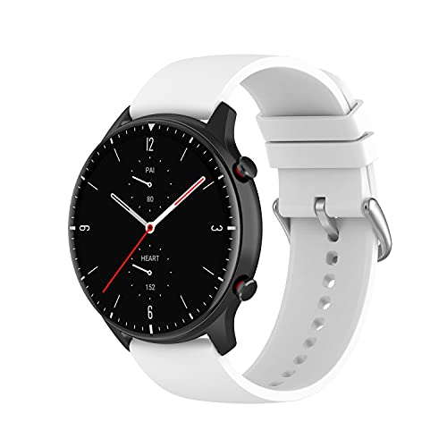Yikamosi Armband Kompatibel mit Amazfit GTR 3/GTR 2,22MM Schnellverschluss Weiches Silikon Rostfreiem Metallverschluss Ersatzbänder für Amazfit GTR 3/GTR 3 Pro/GTR 2,Weiß Yikamosi Armband Kompatibel mit Amazfit GTR 3/GTR 2,22MM Schnellverschluss Weiches Silikon Rostfreiem Metallverschluss Ersatzbänder für Amazfit GTR 3/GTR 3 Pro/GTR 2,Weiß von Yikamosi