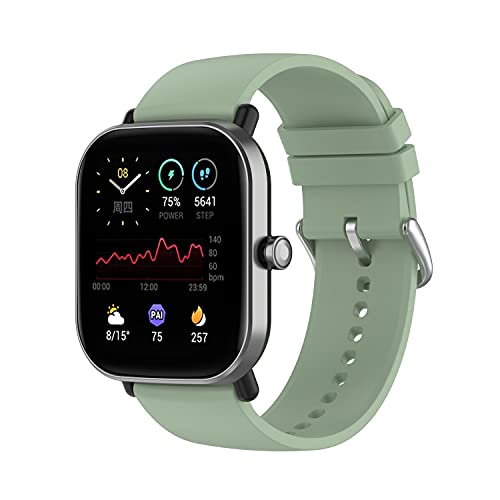 Yikamosi Armband Kompatibel mit Amazfit GTS 3/GTS 2,20MM Schnellverschluss Weiches Silikon Rostfreiem Metallverschluss Ersatzbänder für Amazfit GTS 3/GTS 2/GTS 2e,Grün Yikamosi Armband Kompatibel mit Amazfit GTS 3/GTS 2,20MM Schnellverschluss Weiches Silikon Rostfreiem Metallverschluss Ersatzbänder für Amazfit GTS 3/GTS 2/GTS 2e,Grün von Yikamosi