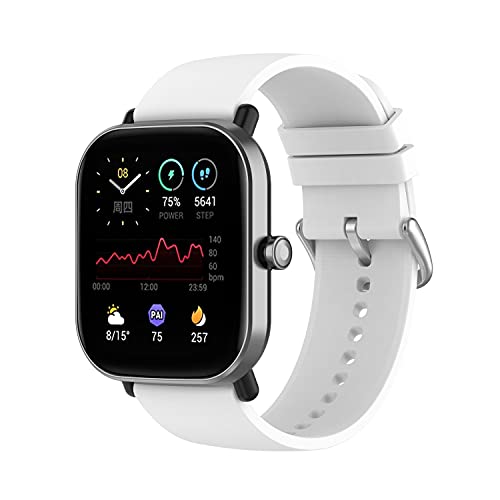 Yikamosi Armband Kompatibel mit Amazfit GTS 3/GTS 2,20MM Schnellverschluss Weiches Silikon Rostfreiem Metallverschluss Ersatzbänder für Amazfit GTS 3/GTS 2/GTS 2e,Weiß Yikamosi Armband Kompatibel mit Amazfit GTS 3/GTS 2,20MM Schnellverschluss Weiches Silikon Rostfreiem Metallverschluss Ersatzbänder für Amazfit GTS 3/GTS 2/GTS 2e,Weiß von Yikamosi