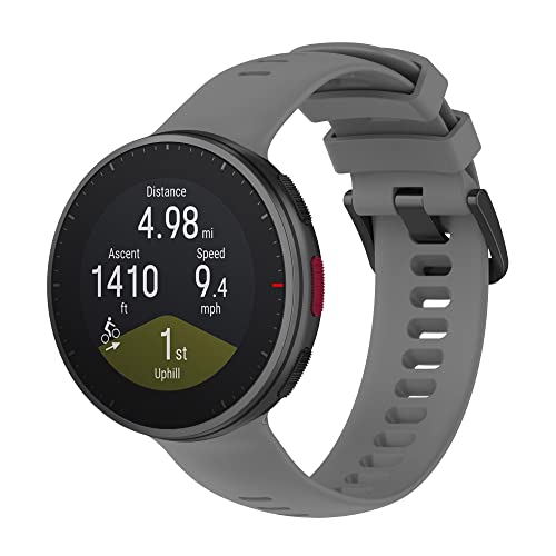 Yikamosi Armband Kompatibel mit Polar Vantage V2,Schnellverschluss Weiches Silikon Rostfreiem Metallverschluss Ersatzbänder für Polar Vantage V2,Grau Yikamosi Armband Kompatibel mit Polar Vantage V2,Schnellverschluss Weiches Silikon Rostfreiem Metallverschluss Ersatzbänder für Polar Vantage V2,Grau von Yikamosi