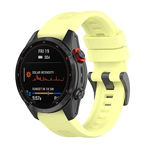 Yikamosi Kompatibel mit Garmin Fenix 7S Armband,20MM Schnellverschluss Weiches Silikon rostfreiem Metallverschluss Ersatzbänder Kompatibel für Garmin Fenix 7S/Fenix 7S Solar,Gelb Yikamosi Kompatibel mit Garmin Fenix 7S Armband,20MM Schnellverschluss Weiches Silikon rostfreiem Metallverschluss Ersatzbänder Kompatibel für Garmin Fenix 7S/Fenix 7S Solar,Gelb von Yikamosi