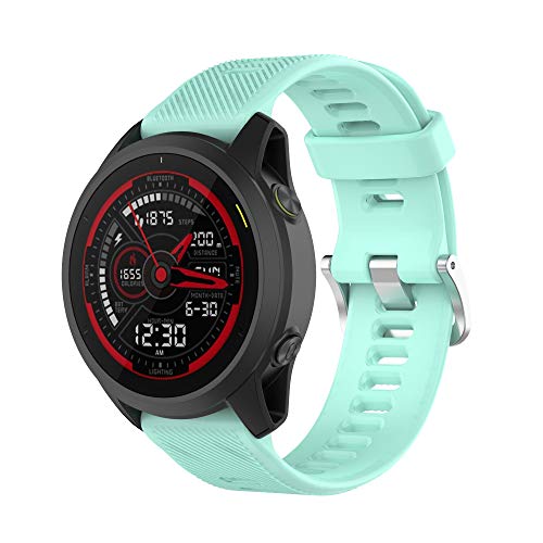 Yikamosi Kompatibel mit Garmin Forerunner 745 Armband,Schnellverschluss Weiches Silikon rostfreiem Metallverschluss Ersatzbänder für Garmin Forerunner 745,Minze Yikamosi Kompatibel mit Garmin Forerunner 745 Armband,Schnellverschluss Weiches Silikon rostfreiem Metallverschluss Ersatzbänder für Garmin Forerunner 745,Minze von Yikamosi