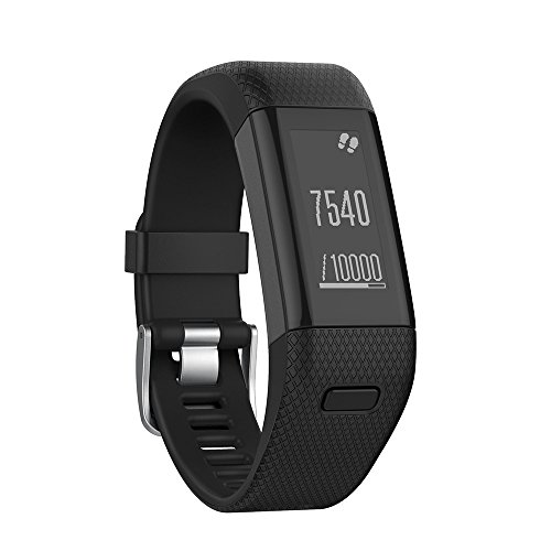 Yikamosi Kompatibel mit Garmin Vivosmart HR+ Armband,Soft-Silikon Smart Watch Armband Atmungsaktiv Ersatz Strap für Garmin Vivosmart HR+(NO Vivosmart HR,Black) von Yikamosi