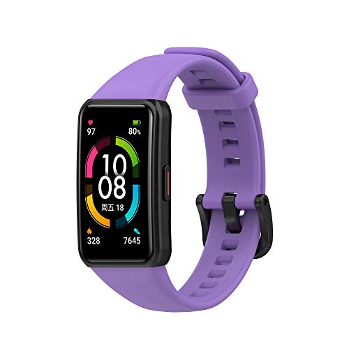 Yikamosi Kompatibel mit Honor Band 6 Armband/Huawei Band 6 Armband,Schnellverschluss Weiches TPU rostfreiem Metallverschluss Ersatzbänder für Honor Band 6/Huawei Band 6,Lila Yikamosi Kompatibel mit Honor Band 6 Armband/Huawei Band 6 Armband,Schnellverschluss Weiches TPU rostfreiem Metallverschluss Ersatzbänder für Honor Band 6/Huawei Band 6,Lila von Yikamosi