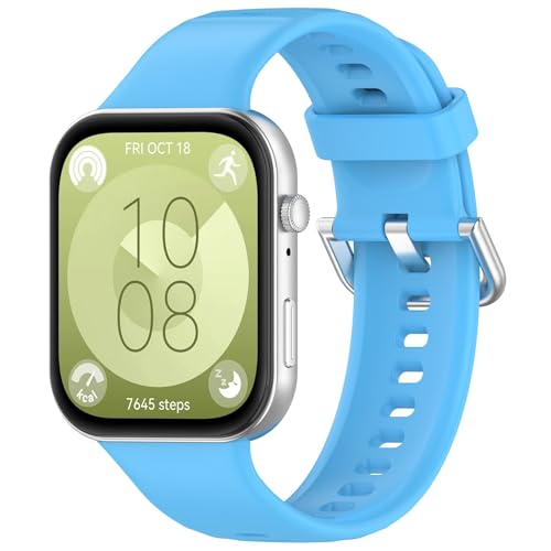 Yikamosi Kompatibel mit Huawei Watch Fit 4/Fit 4 Pro/Fit 3 Armband für Frauen und Männer,Schnellverschluss Weiches Silikon rostfreiem Metallverschluss Ersatzbänder für Watch Fit 4,Blau Yikamosi Kompatibel mit Huawei Watch Fit 4/Fit 4 Pro/Fit 3 Armband für Frauen und Männer,Schnellverschluss Weiches Silikon rostfreiem Metallverschluss Ersatzbänder für Watch Fit 4,Blau von Yikamosi
