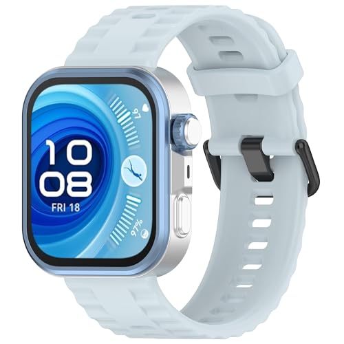 Yikamosi Kompatibel mit Huawei Watch Fit 4 Pro/Fit 4/Fit 3 Armband für Frauen und Männer,Schnellverschluss Weiches Silikon rostfreiem Metallverschluss Ersatzbänder für Watch Fit 4 Pro,Hellblau Yikamosi Kompatibel mit Huawei Watch Fit 4 Pro/Fit 4/Fit 3 Armband für Frauen und Männer,Schnellverschluss Weiches Silikon rostfreiem Metallverschluss Ersatzbänder für Watch Fit 4 Pro,Hellblau von Yikamosi