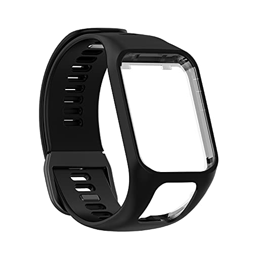 Yikamosi Kompatibel mit TomTom Runner 2 Armband/Runner 3 Armband,Ersatz Armband aus Silikon für Sport Armbänder Kompatibel mit TomTom Runner 2/TomTom Runner 3,Schwarz Yikamosi Kompatibel mit TomTom Runner 2 Armband/Runner 3 Armband,Ersatz Armband aus Silikon für Sport Armbänder Kompatibel mit TomTom Runner 2/TomTom Runner 3,Schwarz von Yikamosi