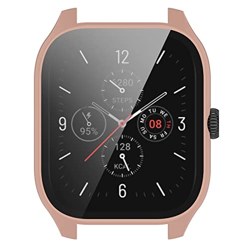 Yikamosi Schutzhülle Kompatibel mit Amazfit GTS 4,Hülle mit Displayschutz aus Anti-Kratzglas Vollabdeckung HD Ultradünne Schutzfolie Kompatibel mit Amazfit GTS 4,Rosa Yikamosi Schutzhülle Kompatibel mit Amazfit GTS 4,Hülle mit Displayschutz aus Anti-Kratzglas Vollabdeckung HD Ultradünne Schutzfolie Kompatibel mit Amazfit GTS 4,Rosa von Yikamosi