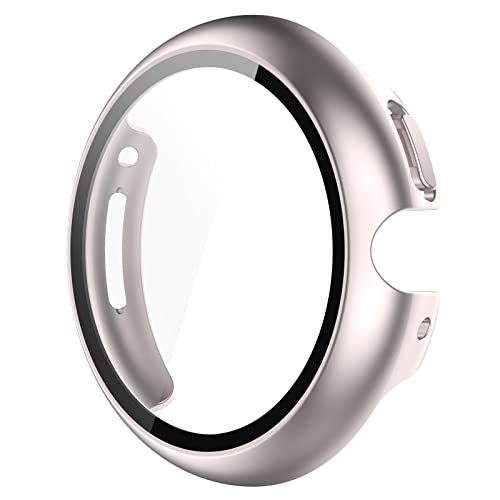 Yikamosi Schutzhülle Kompatibel mit Google Pixel Watch,Hülle mit Displayschutz aus Anti-Kratzglas Vollabdeckung HD Ultradünne Schutzfolie Kompatibel mit Google Pixel Watch,Champagner Gold Yikamosi Schutzhülle Kompatibel mit Google Pixel Watch,Hülle mit Displayschutz aus Anti-Kratzglas Vollabdeckung HD Ultradünne Schutzfolie Kompatibel mit Google Pixel Watch,Champagner Gold von Yikamosi