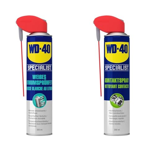 WD-40 Specialist Weißes Lithiumsprühfett Smart Straw 300ml & WD-40 Specialist Kontaktspray Smart Straw 300ml WD-40 Specialist Weißes Lithiumsprühfett Smart Straw 300ml & WD-40 Specialist Kontaktspray Smart Straw 300ml von Yikki