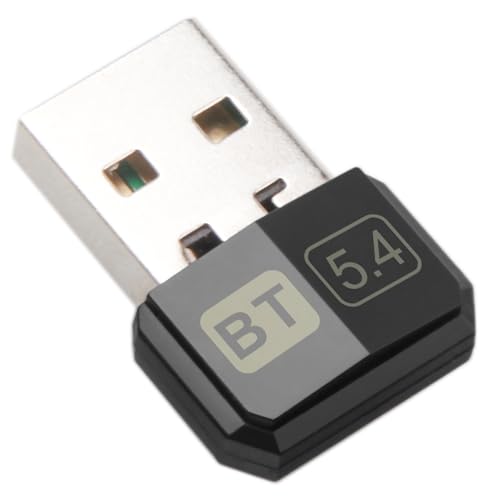 Bluetooth Adapter 5.4, USB Bluetooth Stick Dongle (EDR & BLE) Plug and Play Bluetooth Stick für PC für PC Laptop Desktop Computer, unterstützt Windows 11/10/8.1/7 von Yiko