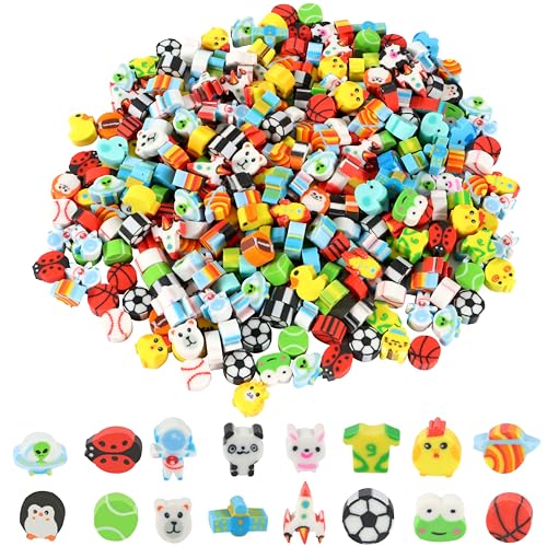 Niedliche Tier Radiergummis,300 Stück Mini Radiergummis Kinder Kleine Bleistift Radiergummi für Kinder Schüler Hausaufgaben Schule Partygeschenke(Random Style) von YiliYa