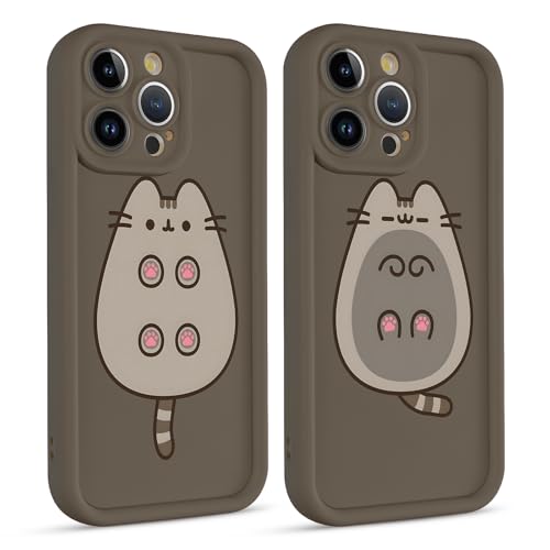 2 Stück Handyhülle für iPhone 11 6.1", Anime Cartoon Cute Katze Pusheen Cat Manga Muster mit Weich TPU Silikon Schutzhülle Kawaii Case Stoßfest Kratzfest Bumper Cover, Pfote 2 Stück Handyhülle für iPhone 11 6.1", Anime Cartoon Cute Katze Pusheen Cat Manga Muster mit Weich TPU Silikon Schutzhülle Kawaii Case Stoßfest Kratzfest Bumper Cover, Pfote von Yimctoie