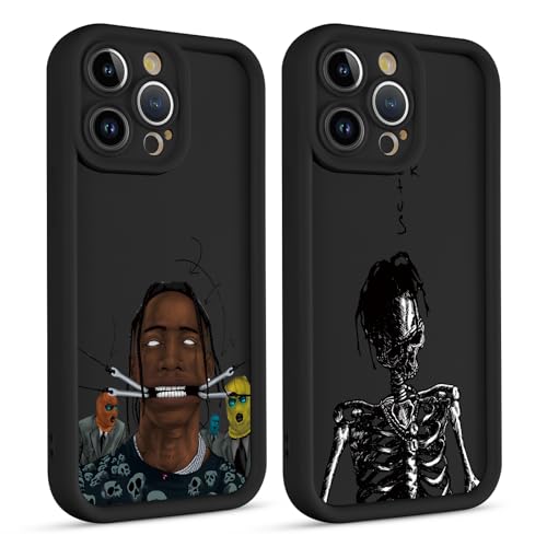 2 Stück Musik Sänger Handyhülle für Samsung Galaxy A35 5G 6.6", Case Aesthetic Cool Travis Scott Rapper Muster Design Silikon TPU Bumper Schutzhülle Kratzfest Protective Case Cover für Jungen,Design 2 Stück Musik Sänger Handyhülle für Samsung Galaxy A35 5G 6.6", Case Aesthetic Cool Travis Scott Rapper Muster Design Silikon TPU Bumper Schutzhülle Kratzfest Protective Case Cover für Jungen,Design von Yimctoie
