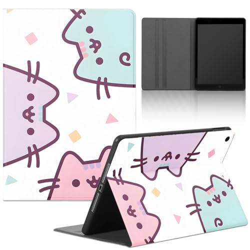 Tablet Hülle für Apple iPad mini 4/iPad mini 5 7,9", Anime Cartoon Cute Katze Pusheen Cat Manga Muster Weiches TPU Schutzhülle Flip PU Leder Flip Cover Stoßfest Verstellbar Ständer Tablet Case, Sweet von Yimctoie