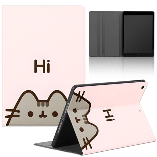 Tablet Hülle für Lenovo Tab M10 HD 10,1" 2nd Gen TB-X306X, Anime Cartoon Cute Katze Pusheen Cat Manga Muster TPU Schutzhülle Flip PU Leder Flip Cover Stoßfest Verstellbar Ständer Tablet Case,Muster von Yimctoie