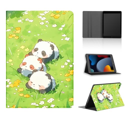 Tablet Hülle für iPad 9,7" Modell 2018/2017 6./5. Generation, Niedlich Cartoon Anime Manga Muster Schutzhülle PU Leder Flip Cover Kawaii Stoßfest Verstellbar Ständer Tablet Case, Sleep von Yimctoie