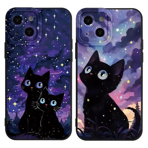 Yimctoie 2 Stück Cartoon Handyhülle für Samsung Galaxy A54 5G Hülle 6,4",Schutzhülle Schwarz Handyhülle mit Niedlich Katze Aesthetic Muster Weich Silikon Dünn TPU Stoßfeste Kratzfest Cover Yimctoie 2 Stück Cartoon Handyhülle für Samsung Galaxy A54 5G Hülle 6,4",Schutzhülle Schwarz Handyhülle mit Niedlich Katze Aesthetic Muster Weich Silikon Dünn TPU Stoßfeste Kratzfest Cover von Yimctoie