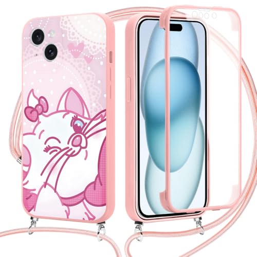 Yimctoie 360 Grad Handyhülle Handykette für Samsung Galaxy S24 FE 5G Hülle 6,7" mit Band,Karikatur Katze Muster Silikon TPU Fullbody Schutzhülle mit Integriertem Displayschutz Stoßfest Hülle,Cat Yimctoie 360 Grad Handyhülle Handykette für Samsung Galaxy S24 FE 5G Hülle 6,7" mit Band,Karikatur Katze Muster Silikon TPU Fullbody Schutzhülle mit Integriertem Displayschutz Stoßfest Hülle,Cat von Yimctoie