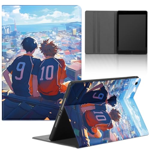 Yimctoie Anime Volleyball Boy Tablet Hülle für Apple iPad mini 6 8,3" 2021,Cartoon Charaktere Muster Design Stoßfest Schutzhülle Multi-Winkel PU Leder mit Standfunktion Case,Anime von Yimctoie