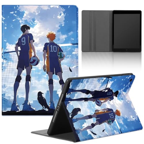 Yimctoie Anime Volleyball Boy Tablet Hülle für Huawei MatePad Pro 11 (2024) 11",Cartoon Charaktere Muster Design Stoßfest Schutzhülle Multi-Winkel PU Leder mit Standfunktion Case,Kawaii von Yimctoie