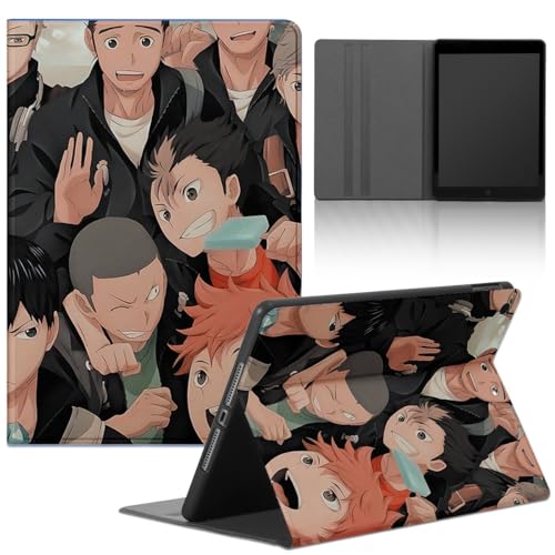 Yimctoie Anime Volleyball Boy Tablet Hülle für Lenovo Tab Tab P11 11" TB-J606,Cartoon Charaktere Muster Design Stoßfest Schutzhülle Multi-Winkel PU Leder mit Standfunktion Case,Funny von Yimctoie