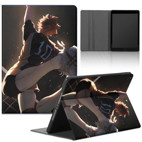 Yimctoie Anime Volleyball Boy Tablet Hülle für Samsung Galaxy Tab S2 9,7",Cartoon Charaktere Muster Design Stoßfest Schutzhülle Multi-Winkel PU Leder mit Standfunktion Case,Cute von Yimctoie