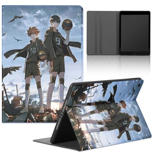 Yimctoie Anime Volleyball Boy Tablet Hülle für Xiaomi Redmi Pad SE 11" 2023,Cartoon Charaktere Muster Design Stoßfest Schutzhülle Multi-Winkel PU Leder mit Standfunktion Case,Comics von Yimctoie