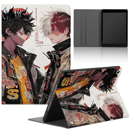 Yimctoie Cartoon Tablet Hülle für Lenovo Tab M10 3e Génération 10,1" TB-328FU/328XU,Anime My Hero Academia Muster Comics Design Schutzhülle PU Leder mit Standfunktion Case,Comics von Yimctoie