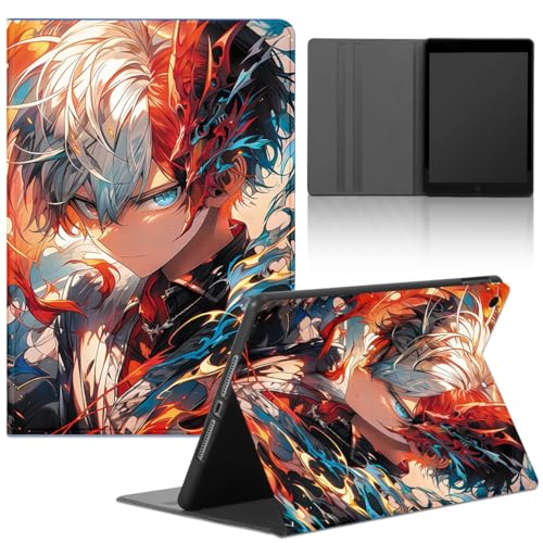 Yimctoie Cartoon Tablet Hülle für Lenovo Tab M10 HD 10,1" 2nd Gen TB-X306X,Anime My Hero Academia Muster Comics Design Schutzhülle Multi-Winkel PU Leder mit Standfunktion Case,Cute von Yimctoie