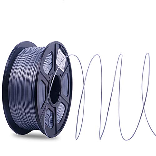 3D-Druckfilament, PLA-Filament 1,75 Mm, 1 Kg Druckmaterial, Verwendet Für 3D-Drucker Und Druckstift(Color:Silber) von Yimihua