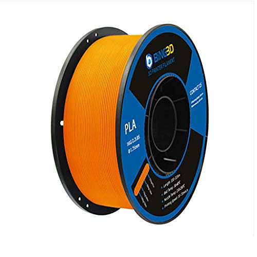 3D-Druckfilament, PLA-Filament 1,75 mm, 1 kg leitfähiges Filament (Farbe: orange) von Yimihua