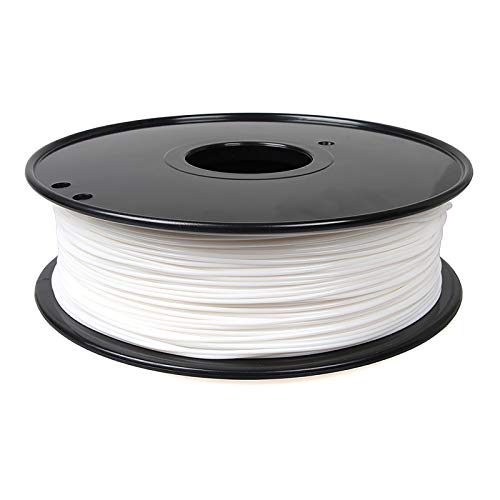 Nylonfilament 1,75 Mm 3D-Druckerfilament, 1 Kg Spulendruckmaterial, Maßgenauigkeit +/- 0,03 Mm, Geeignet Für Die Meisten FDM-Drucker (Schwarzweiß)(Color:Nylon weiß) von Yimihua