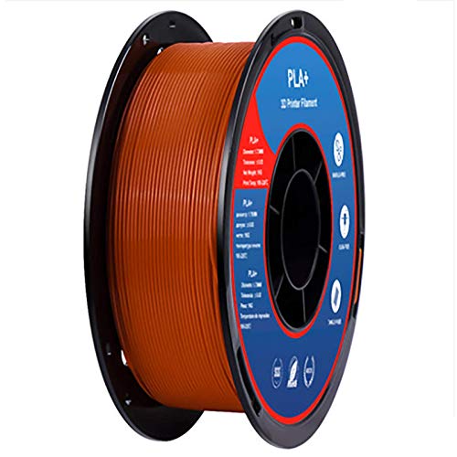 PLA + Filament 1,75 Mm 3D-Druckerfilament, Maßgenauigkeit +/- 0,02 Mm, 1 Kg Spule (2,2 Lb), PLA Plus Braun von Yimihua