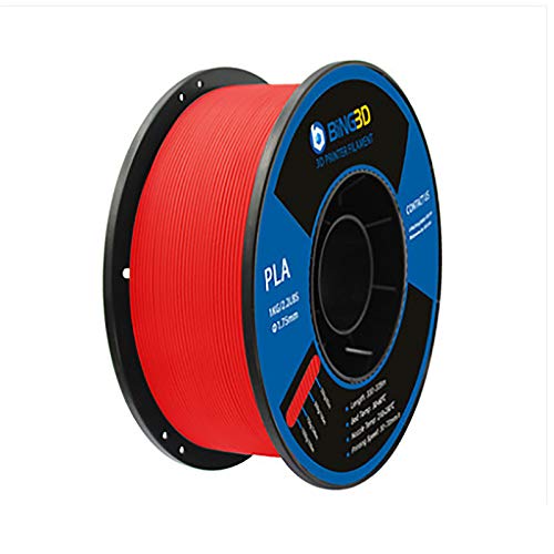 PLA-Filament 3D-Druckerfilament PLA-Druckermaterial PLA1.75mm1KG Linienachse Sauber PLA Keine Verwicklungen Maßgenauigkeit +/- 0.03mm(Color:rot) von Yimihua