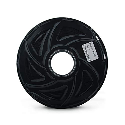 Seiden-PLA-Filament, 1,75 Mm PLA-Seidenfilament, Seiden-PLA, 3D-Druckfilament Für 3D-Drucker Und 3D-Stift, 1 Kg 1-Achsen-Druckmaterial(Color:schwarz) von Yimihua