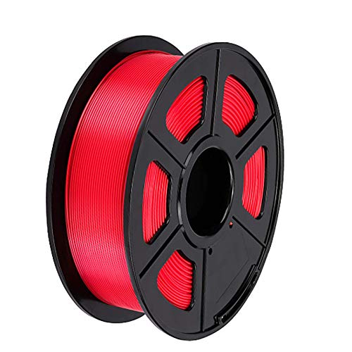 Yimihua 3D-Druckfilament PLA + 1,75 Mm Druckmaterial 1 Kg Spule Hochfestes Filament Für 3D-Drucker Blau Und Rot Optional(Color:rot) von Yimihua