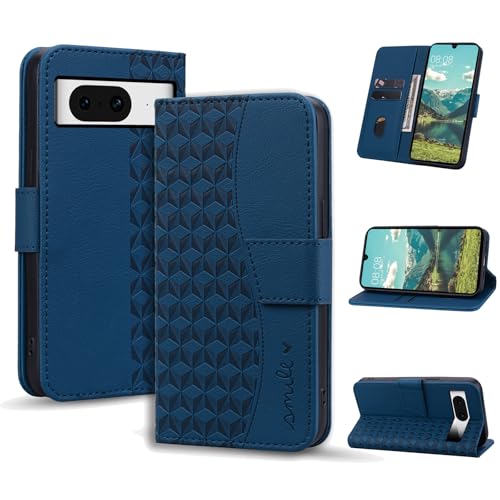 Handyhülle für Google Pixel 8 Pro Hülle Klappbar Lederhülle Flip Case Stoßfeste Klapphülle Google Pixel 8 Pro 5G Magnet Kartenfach Standfunktion Brieftasche Schutzhülle für Pixel 8 Pro 5G, Blau Handyhülle für Google Pixel 8 Pro Hülle Klappbar Lederhülle Flip Case Stoßfeste Klapphülle Google Pixel 8 Pro 5G Magnet Kartenfach Standfunktion Brieftasche Schutzhülle für Pixel 8 Pro 5G, Blau von Yiminu.DS