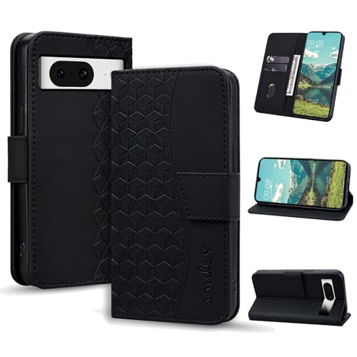 Handyhülle für Google Pixel 8 Pro Hülle Klappbar Lederhülle Flip Case Stoßfeste Klapphülle Google Pixel 8 Pro 5G Magnet Kartenfach Standfunktion Brieftasche Schutzhülle für Pixel 8 Pro 5G, Schwarz Handyhülle für Google Pixel 8 Pro Hülle Klappbar Lederhülle Flip Case Stoßfeste Klapphülle Google Pixel 8 Pro 5G Magnet Kartenfach Standfunktion Brieftasche Schutzhülle für Pixel 8 Pro 5G, Schwarz von Yiminu.DS