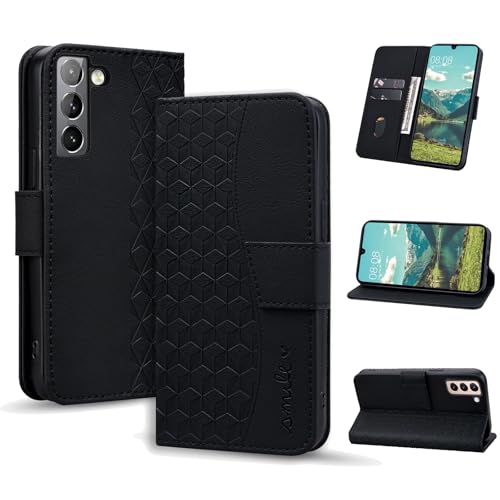 Handyhülle für Samsung Galaxy S24 Hülle Klappbar Lederhülle Flip Case Stoßfeste Klapphülle Samsung S24 5G Magnet Kartenfach Standfunktion Brieftasche Schutzhülle für Samsung Galaxy S24 5G, Schwarz Handyhülle für Samsung Galaxy S24 Hülle Klappbar Lederhülle Flip Case Stoßfeste Klapphülle Samsung S24 5G Magnet Kartenfach Standfunktion Brieftasche Schutzhülle für Samsung Galaxy S24 5G, Schwarz von Yiminu.DS