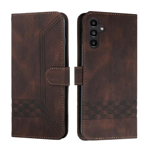 Handyhülle für Samsung Galaxy S24 Plus Hülle, Premium Leder Handyhülle Samsung S24 Plus 5G Klappbar Kartenfach Brieftasche Cover Magnetische Schutzhülle für Samsung Galaxy S24+/S24 Plus, Braun Handyhülle für Samsung Galaxy S24 Plus Hülle, Premium Leder Handyhülle Samsung S24 Plus 5G Klappbar Kartenfach Brieftasche Cover Magnetische Schutzhülle für Samsung Galaxy S24+/S24 Plus, Braun von Yiminu.DS