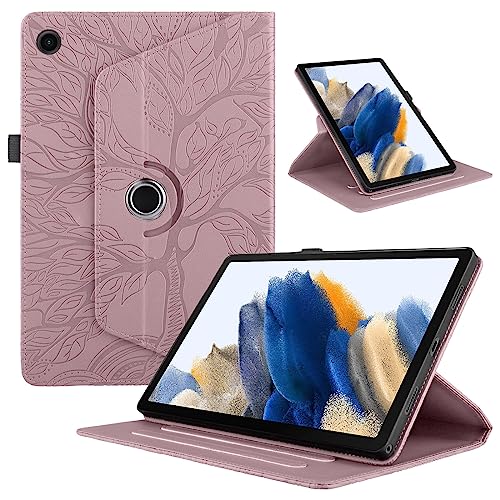 Hülle für Samsung Galaxy Tab A8 2022/2021, PU Lederhülle 360° Drehbar Multi-Winkel Schutzhülle mit Auto Schlaf/Wach Funktion Cover Case Tablet Hülle für Samsung Galaxy Tab A8 SM-X200/X205/X207, Pink Hülle für Samsung Galaxy Tab A8 2022/2021, PU Lederhülle 360° Drehbar Multi-Winkel Schutzhülle mit Auto Schlaf/Wach Funktion Cover Case Tablet Hülle für Samsung Galaxy Tab A8 SM-X200/X205/X207, Pink von Yiminu.DS
