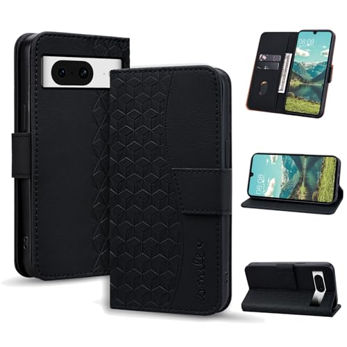 Yiminu.DS Handyhülle für Google Pixel 8 Hülle Klappbar Lederhülle Flip Case Stoßfeste Klapphülle Google Pixel 8 5G Magnet Kartenfach Standfunktion Brieftasche Schutzhülle für Pixel 8 5G, Schwarz Yiminu.DS Handyhülle für Google Pixel 8 Hülle Klappbar Lederhülle Flip Case Stoßfeste Klapphülle Google Pixel 8 5G Magnet Kartenfach Standfunktion Brieftasche Schutzhülle für Pixel 8 5G, Schwarz von Yiminu.DS
