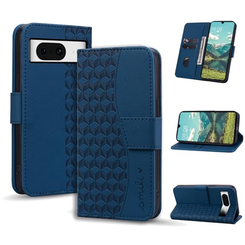 Yiminu.DS Handyhülle für Google Pixel 8 Hülle Klappbar Lederhülle Flip Case Stoßfeste Klapphülle Google Pixel 8 5G Magnet Kartenfach Standfunktion Brieftasche Schutzhülle für Pixel 8 5G, Blau Yiminu.DS Handyhülle für Google Pixel 8 Hülle Klappbar Lederhülle Flip Case Stoßfeste Klapphülle Google Pixel 8 5G Magnet Kartenfach Standfunktion Brieftasche Schutzhülle für Pixel 8 5G, Blau von Yiminu.DS