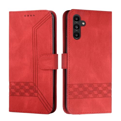 Yiminu.DS Handyhülle für Samsung Galaxy S24 Hülle, Premium Leder Handyhülle Samsung S24 5G Klappbar Kartenfach Brieftasche Cover Magnetische Schutzhülle für Samsung Galaxy S24 5G, Rot Yiminu.DS Handyhülle für Samsung Galaxy S24 Hülle, Premium Leder Handyhülle Samsung S24 5G Klappbar Kartenfach Brieftasche Cover Magnetische Schutzhülle für Samsung Galaxy S24 5G, Rot von Yiminu.DS