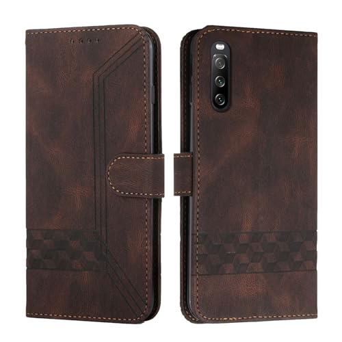 Yiminu.DS Premium Leder Handyhülle für Sony Xperia 10 V - Klappbar Mit Kartenfach, Brieftasche, Magnetische Schutzhülle, Braun Yiminu.DS Premium Leder Handyhülle für Sony Xperia 10 V - Klappbar Mit Kartenfach, Brieftasche, Magnetische Schutzhülle, Braun von Yiminu.DS