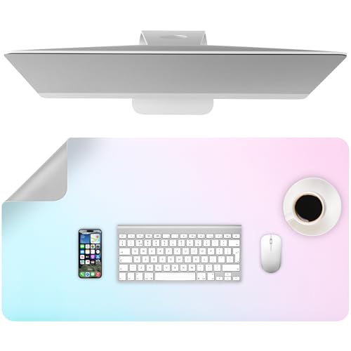 Schreibtischunterlage Leder, Rutschfeste Schreibtisch Unterlegmatte, Groß Schreibtischmatte 80x40cm, Multifunktionales Mousepad Tischunterlage, Abwischbar Unterlage Schreibtisch für Büro Home-Office von Yimomoyi