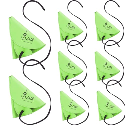 Yinder 8 Stück Klarinetten-Tupfer Klarinettenreinigungstuch Pull Through Tupfer Instrument Reiniger Tuch Klarinette Reinigungstuch Tupfer für Innenrohr Geeignet Klarinette Piccolo Flöte Saxophon von Yinder