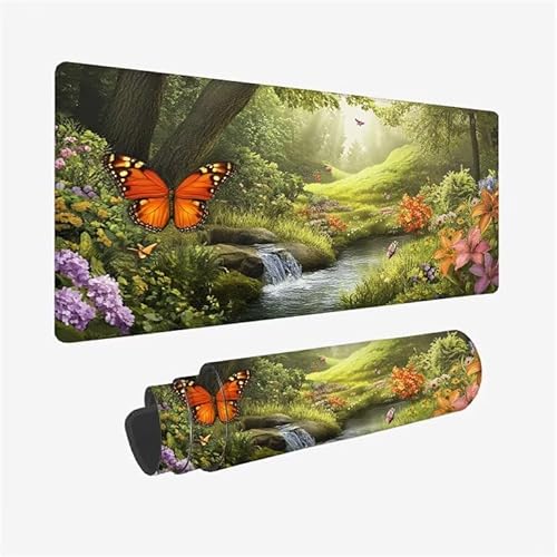 Gaming Mauspad XXL 800x400x3mm Grün Mauspad Groß Vernähte Kanten WassXerdicht Anti-Rutsch,Schreibtischunterlage Large Size Mäßige Oberflächenreibung,Verbessert Geschwindigkeit Mousepad Orchidee Y2-884 Gaming Mauspad XXL 800x400x3mm Grün Mauspad Groß Vernähte Kanten WassXerdicht Anti-Rutsch,Schreibtischunterlage Large Size Mäßige Oberflächenreibung,Verbessert Geschwindigkeit Mousepad Orchidee Y2-884 von Yingeen